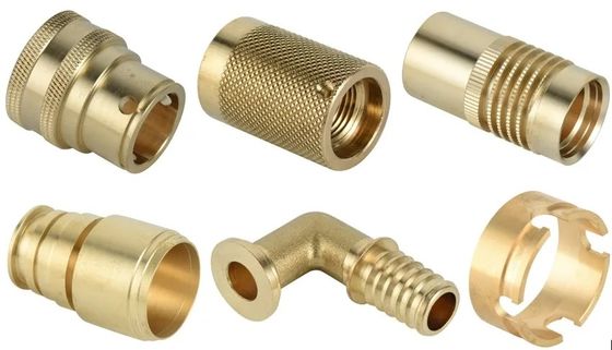 Aangepaste CNC Messingsprecisie Gedraaide Delen met de Certificatie van ISO 9001
